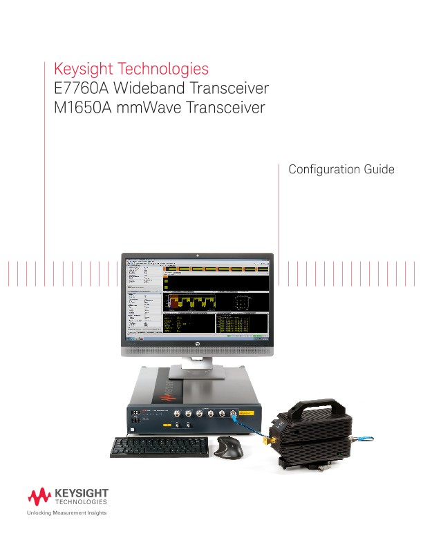 E7760A Wideband Transceiver and M1650A mmWave Transceiver PDF Asset Page Keysight